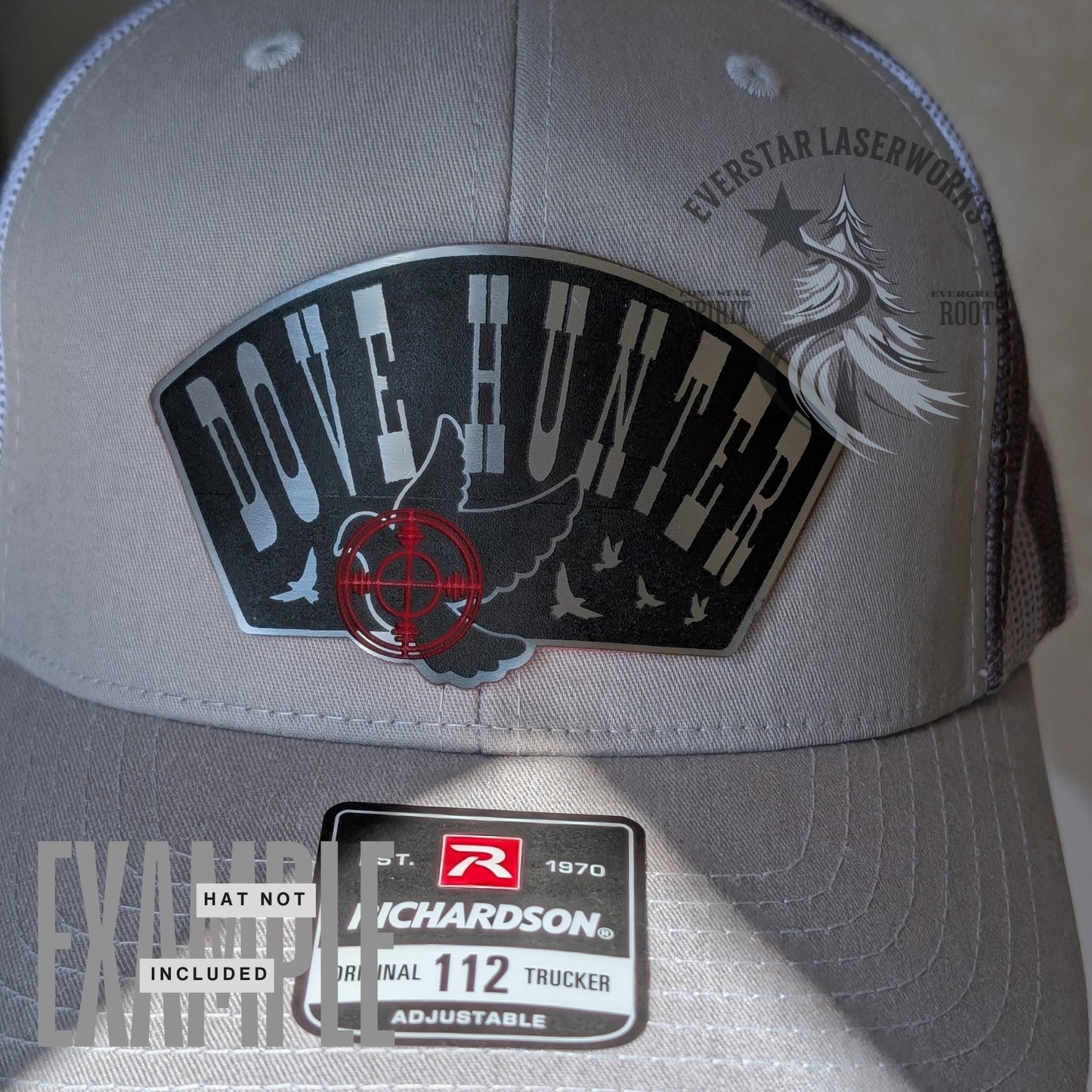 Redline Dove Hunter Stainless Acrylic Patch