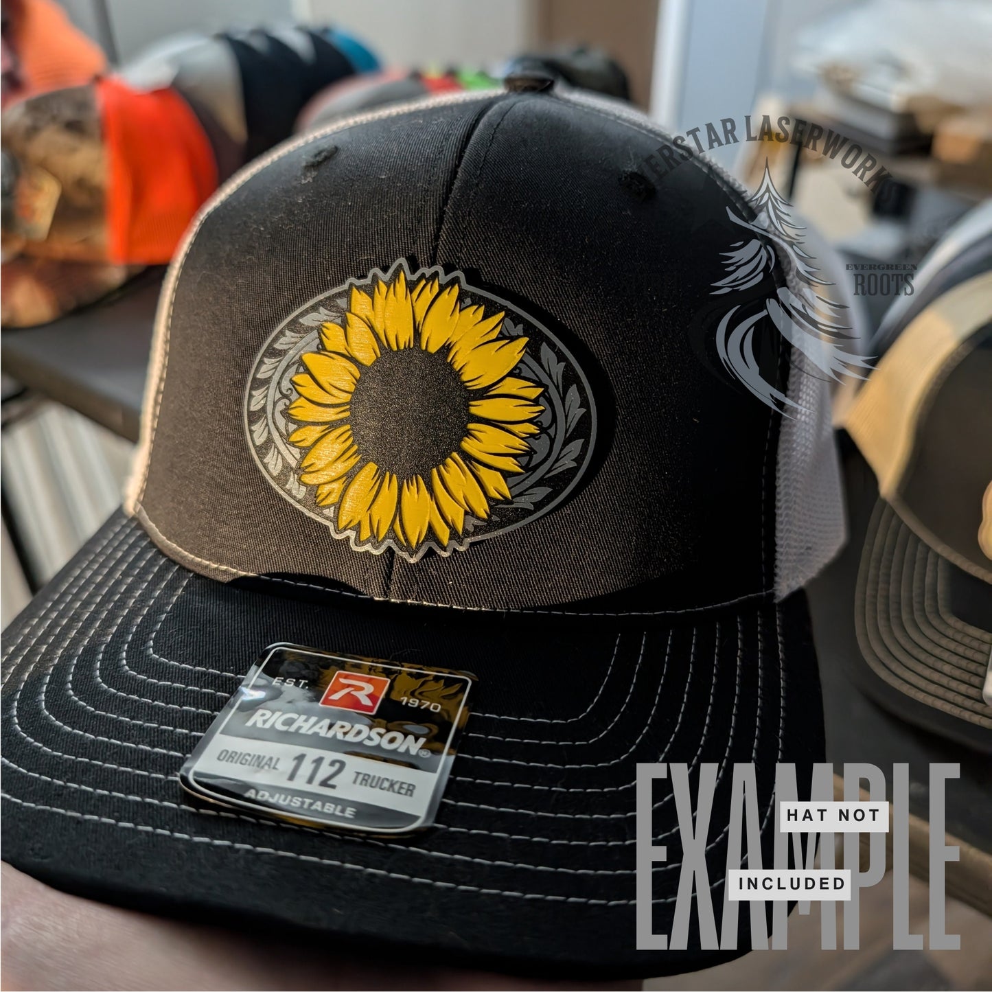 Country Sunflower Stainless Acrylic Patch