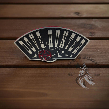 Redline Dove Hunter Stainless Acrylic Patch