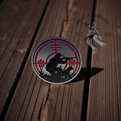 Redline Hunter Stainless Acrylic Patch