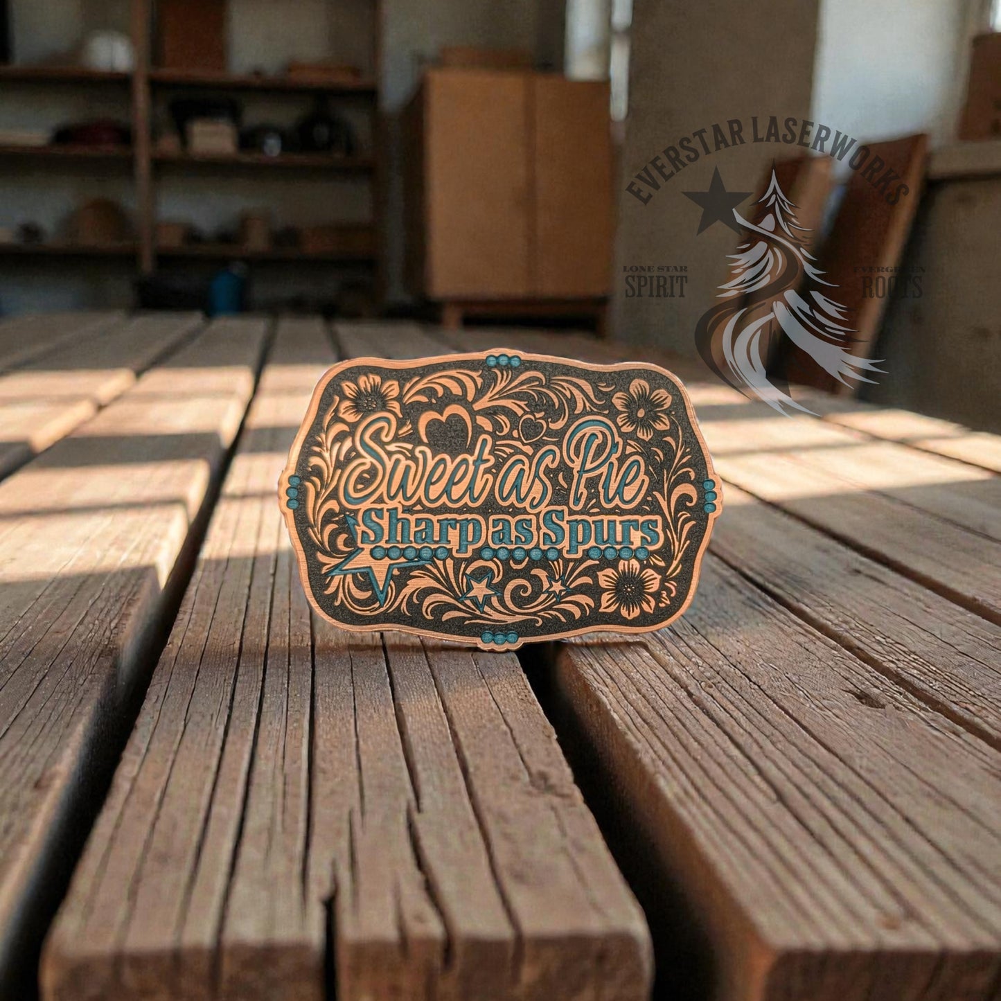 Sweet as Pie Buckle Stainless Acrylic Patch