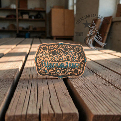 Sweet as Pie Buckle Stainless Acrylic Patch