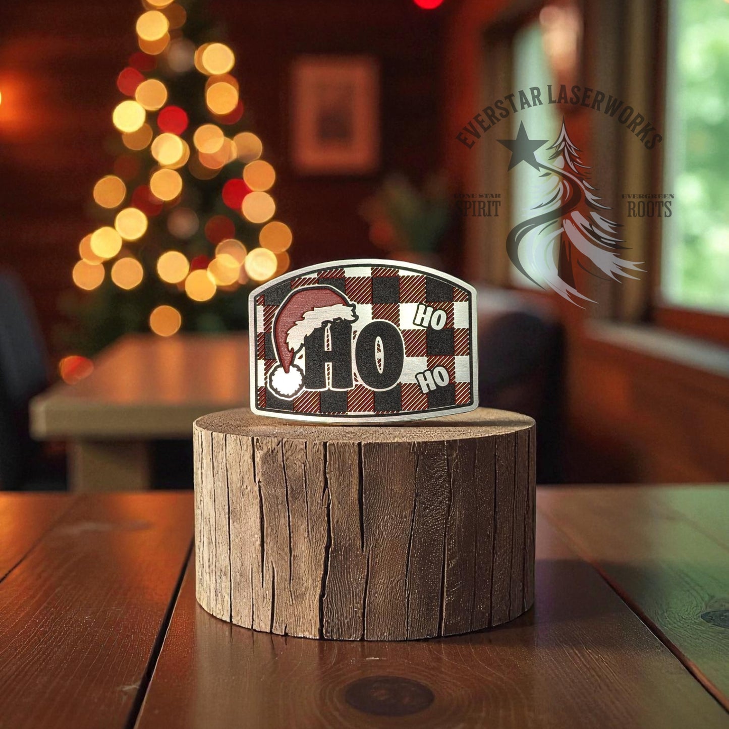 Ho Holiday Stainless Acrylic Patch