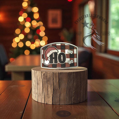 Ho Holiday Stainless Acrylic Patch