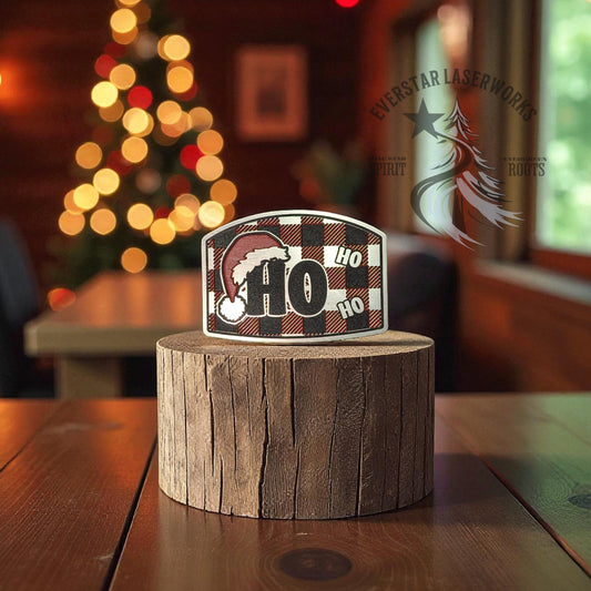 Ho Holiday Stainless Acrylic Patch