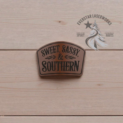 Sweet, Sassy & Southern Leather Patch