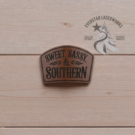 Sweet, Sassy & Southern Leather Patch