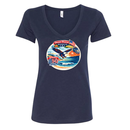 Ocean Shores America 250 V-Neck Tee