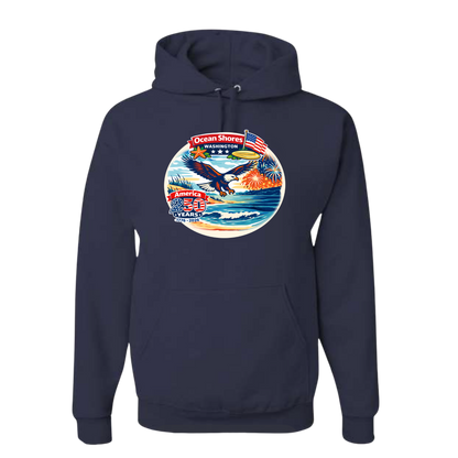 Ocean Shores America 250 Adult Hoodie