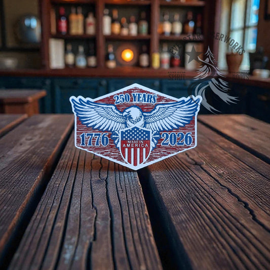 America 250th Red-White-Blue Eagle Acrylic Patch