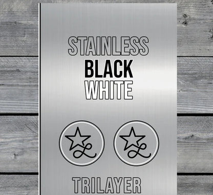 Custom Texas License Plate City Stainless Acrylic Patch