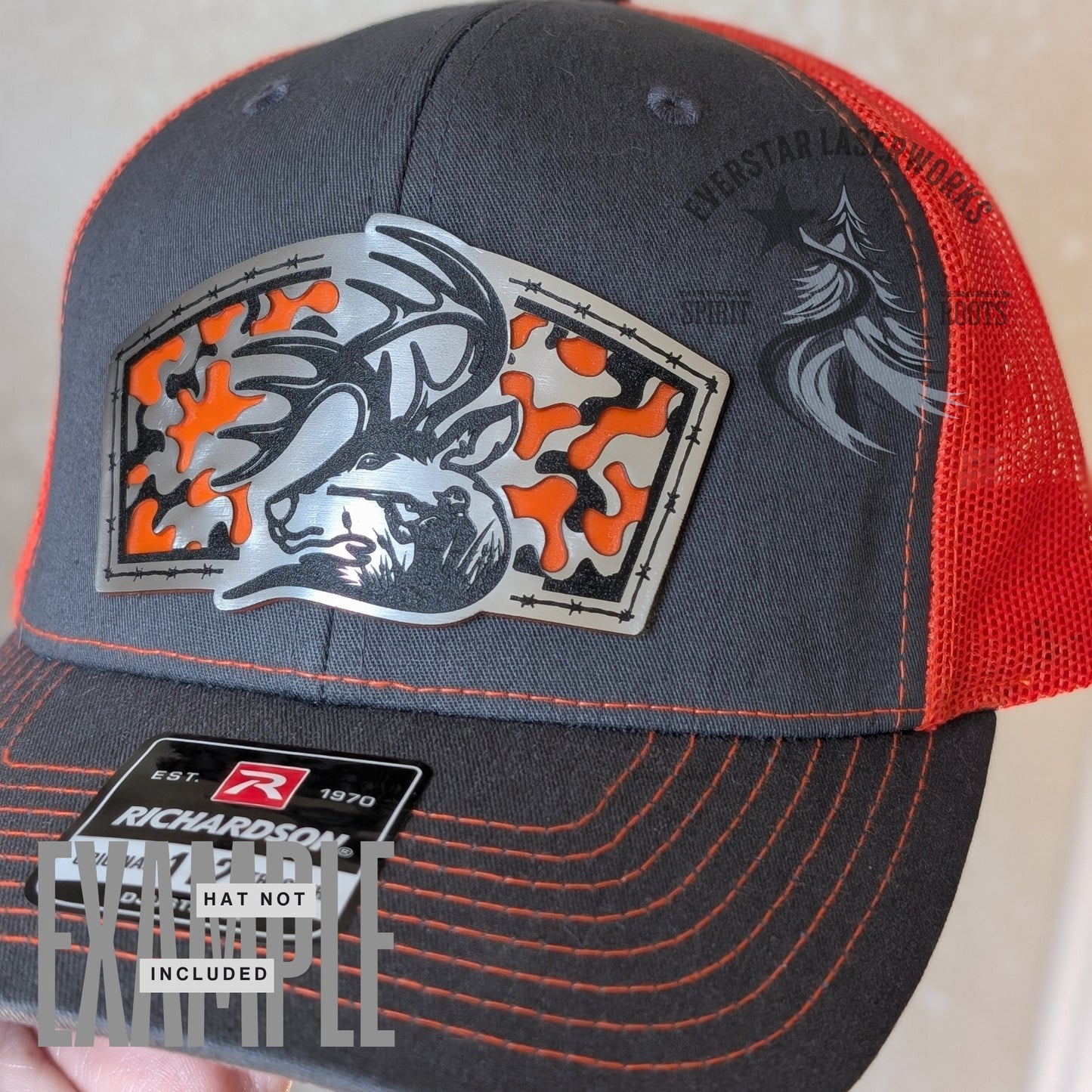 Rack Attack Hunter Stainless Acrylic Patch