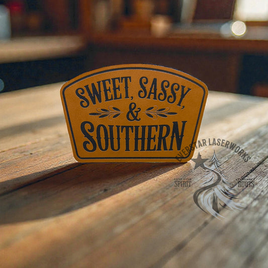 Sweet, Sassy & Southern Leather Patch