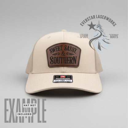 Sweet, Sassy & Southern Leather Patch