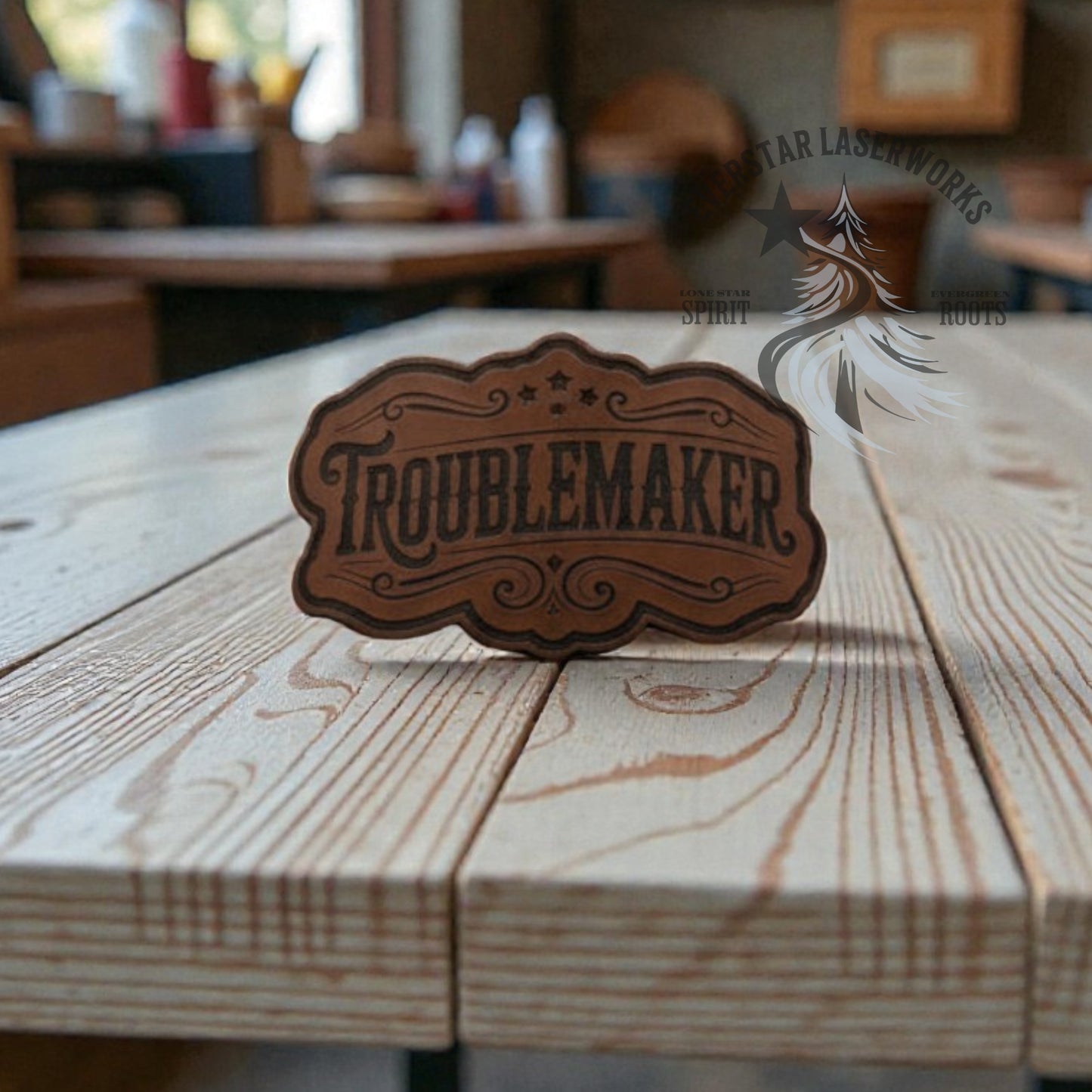 All-American Troublemaker Leather Patch