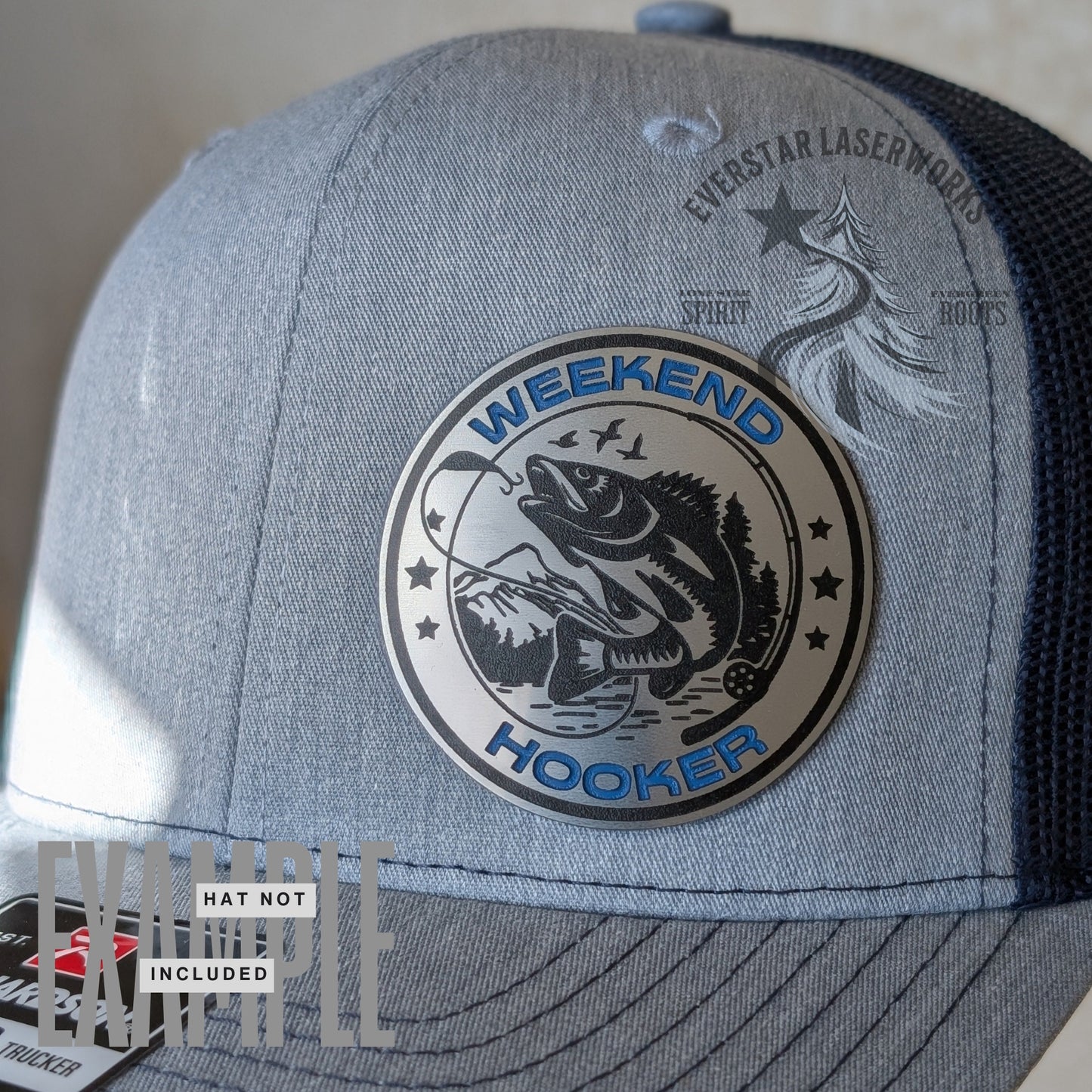 Weekend Hooker Stainless Acrylic Patch